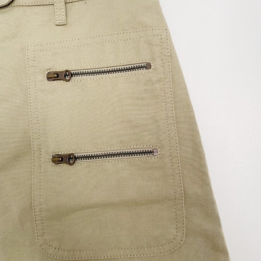 Maison Kitsune Parisian Cargo Khaki Mini Skirt 36 - Picture 4 of 5